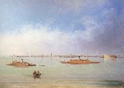 John Gadsby Chapman Charleston Bay and City oil painting